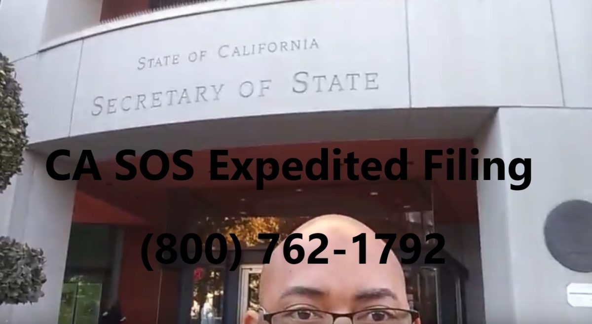 Sacramento Secretary of State Filing Preclearance and Expedited Services