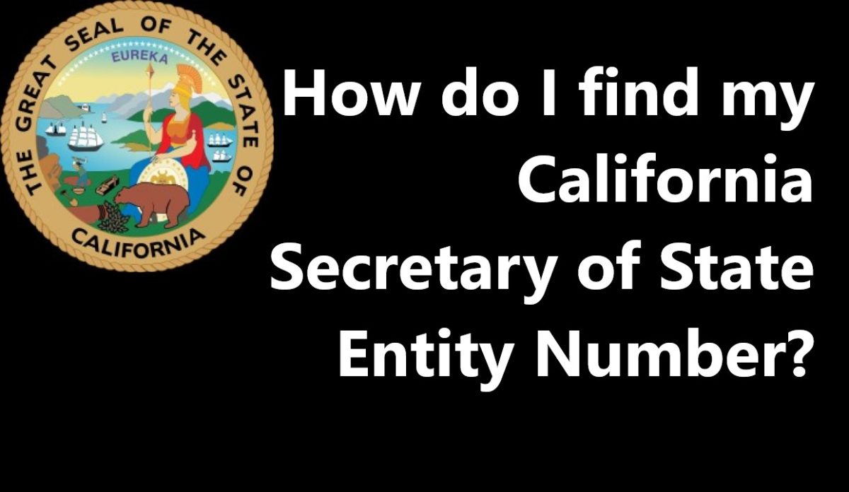 California Secretary of State Entity Number